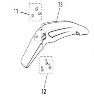 Front Fender for Surron LBX or Talaria Sting