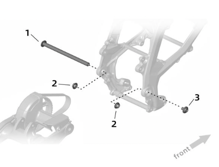 Ultra Bee Swingarm Pivot Shaft Bolt