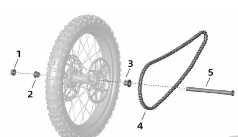 Ultra Bee REAR Wheel Axle