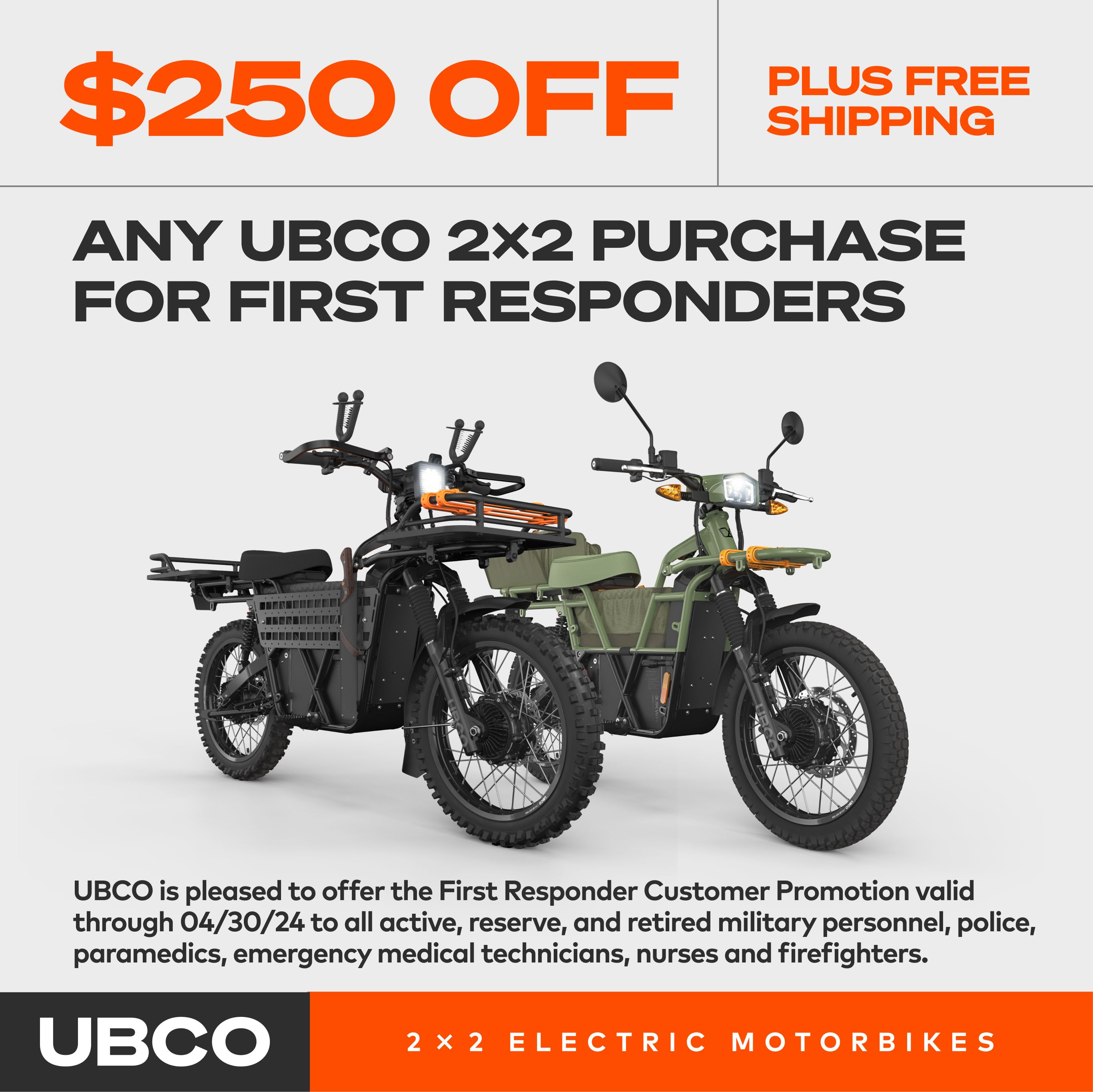 UBCO 2x2 - Adventure Bike ON SALE!