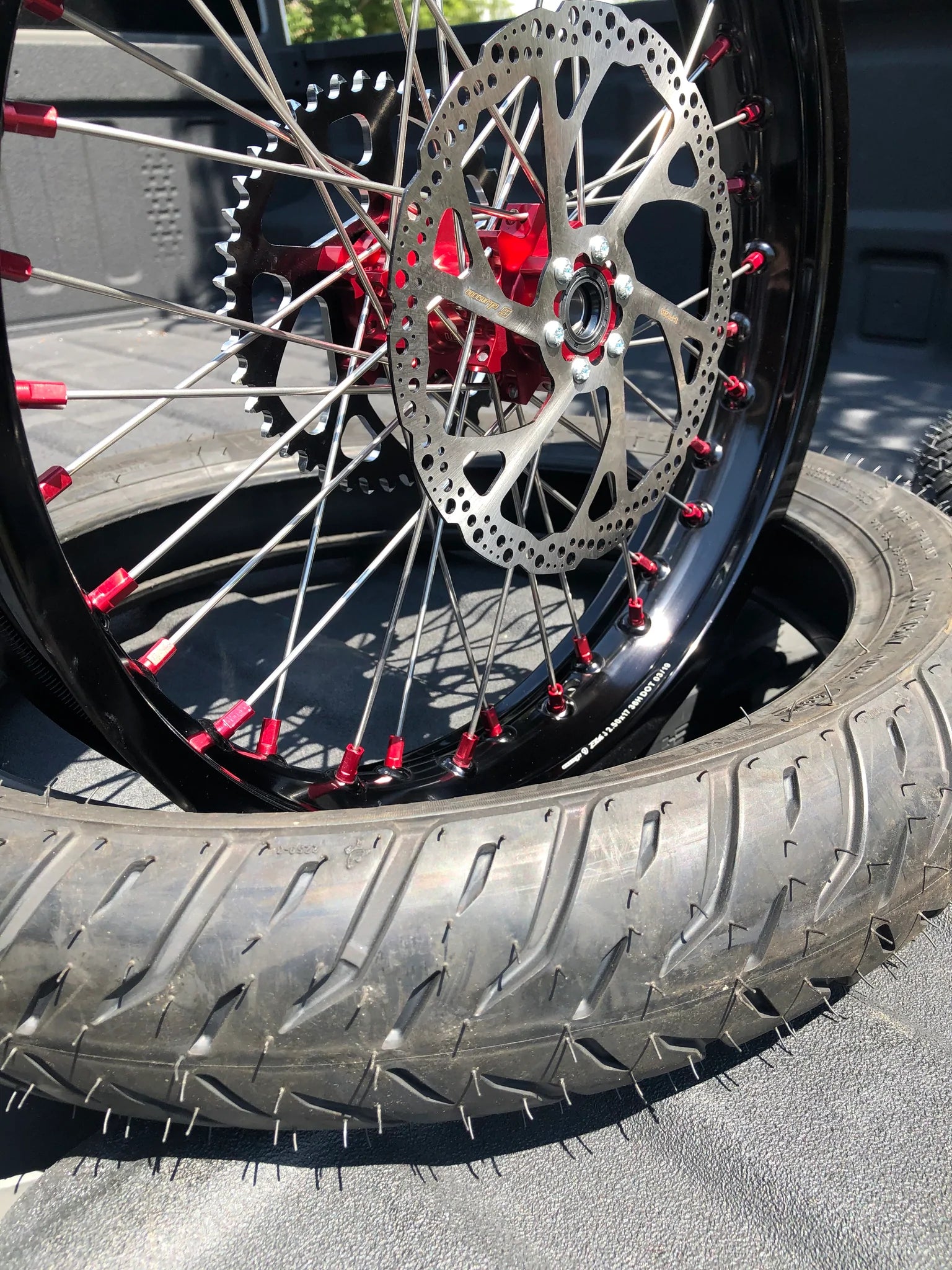 Supermoto Street Wheel and Tire Combo for Surron Segway