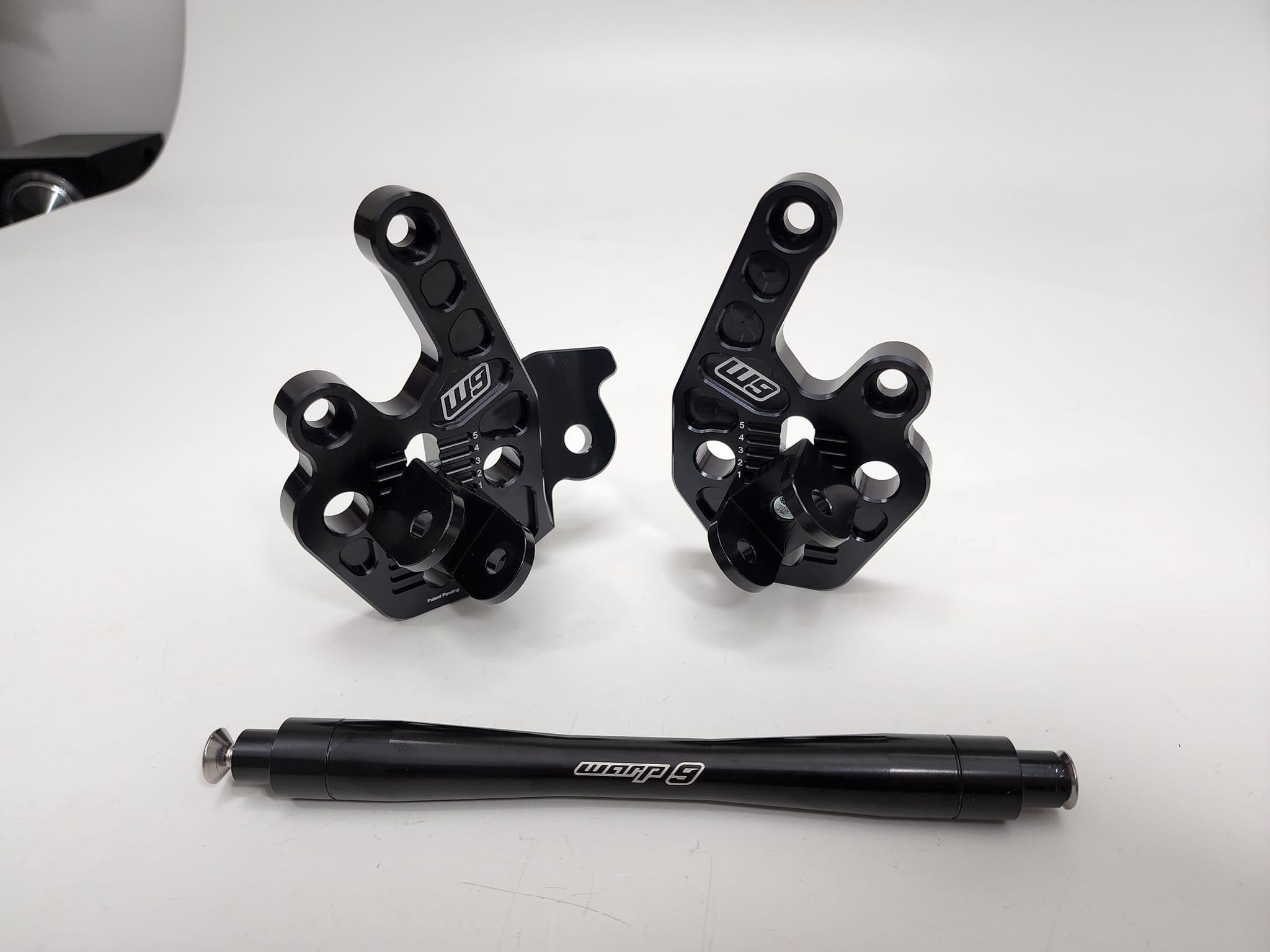 Adjustable Footpeg Mounts by Warp 9 for E Ride Pro